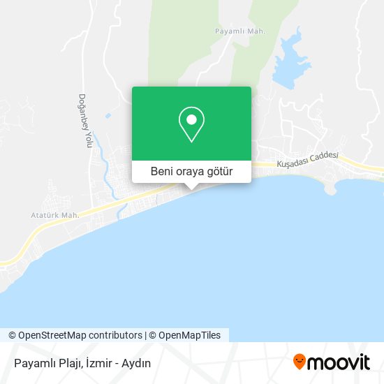 Payamlı Plajı harita