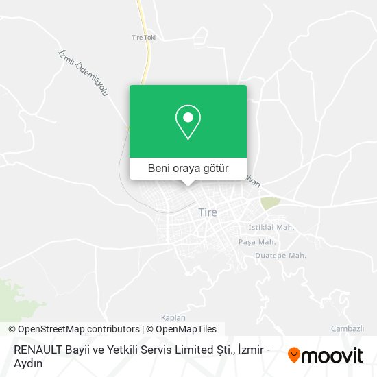 RENAULT Bayii ve Yetkili Servis Limited Şti. harita