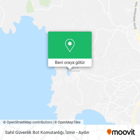 Sahil Güvenlik Bot Komutanlığı harita
