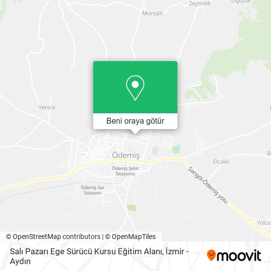 Salı Pazarı Ege Sürücü Kursu Eğitim Alanı harita
