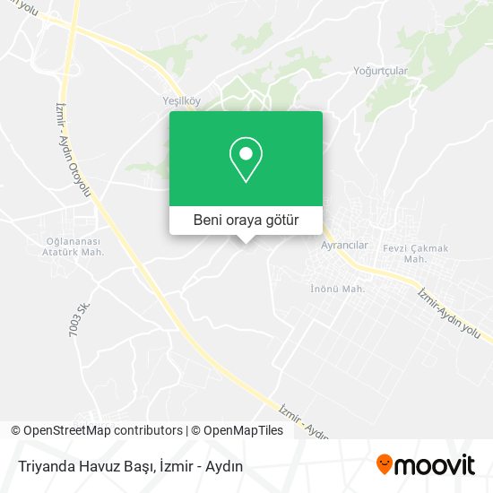 Triyanda Havuz Başı harita