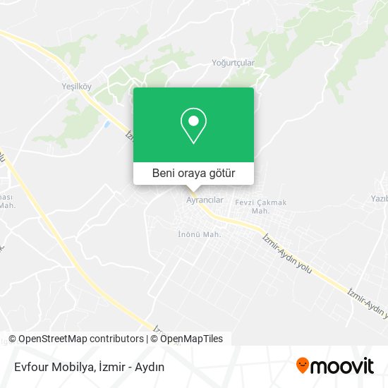 Evfour Mobilya harita