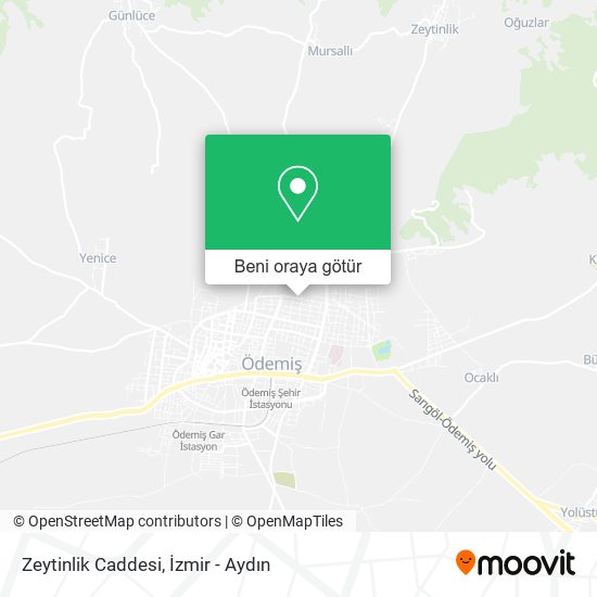 Zeytinlik Caddesi harita