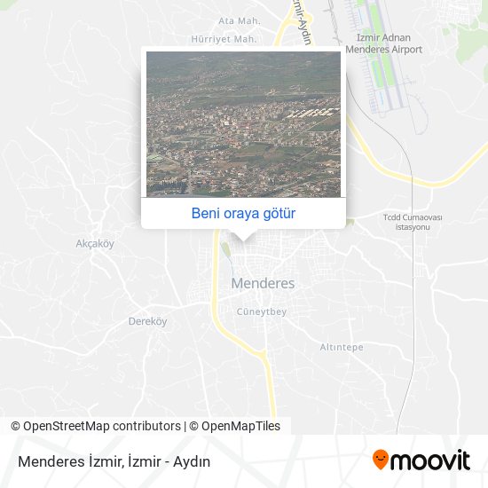 Menderes İzmir harita