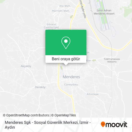 Menderes Sgk - Sosyal Güvenlik Merkezi harita