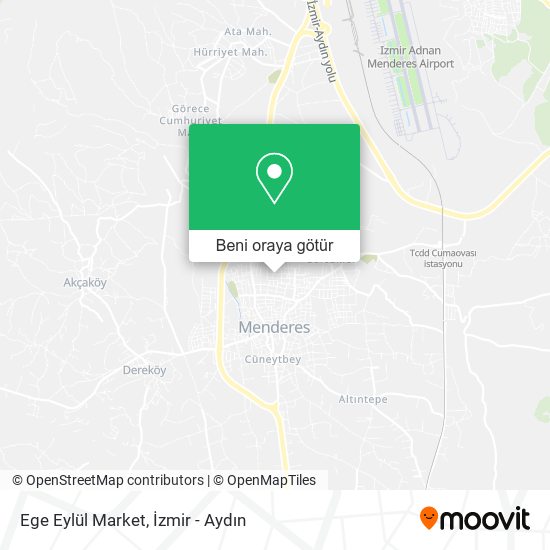 Ege Eylül Market harita