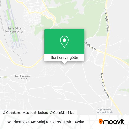 Cvd Plastik ve Ambalaj Kısıkköy harita