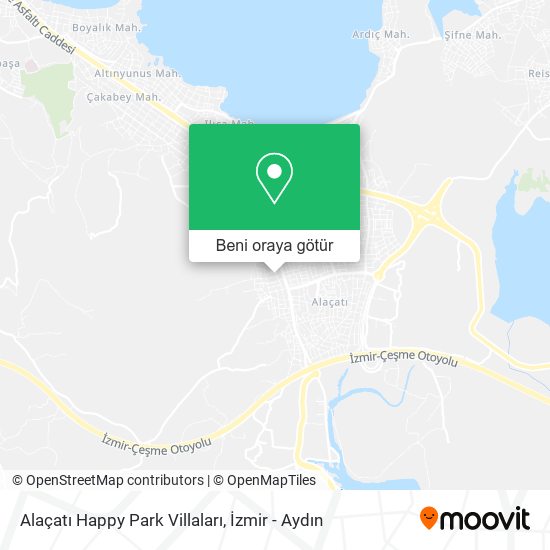 Alaçatı Happy Park Villaları harita