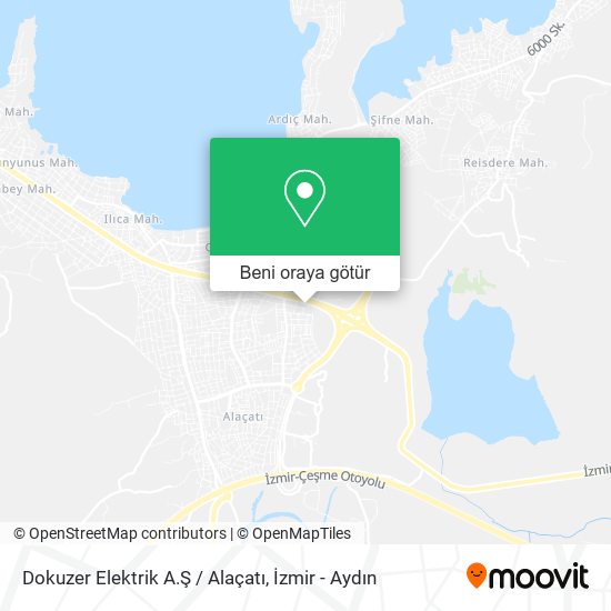 Dokuzer Elektrik A.Ş / Alaçatı harita
