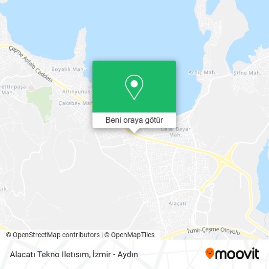 Alacatı Tekno Iletısım harita