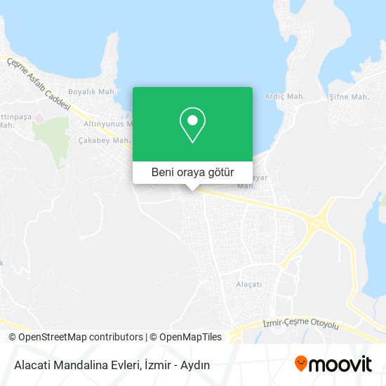 Alacati Mandalina Evleri harita