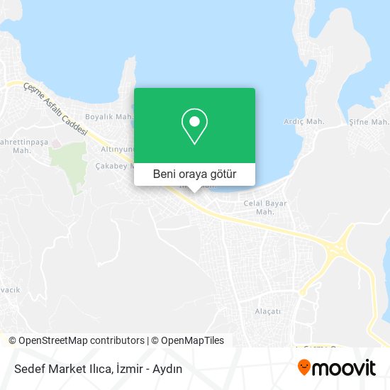 Sedef Market Ilıca harita