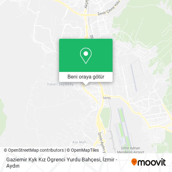 Gaziemir Kyk Kız Ögrenci Yurdu Bahçesi harita