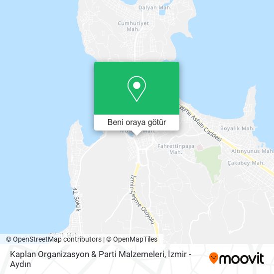 Kaplan Organizasyon & Parti Malzemeleri harita