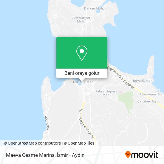 Maeva Cesme Marina harita