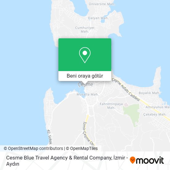 Cesme Blue Travel Agency & Rental Company harita