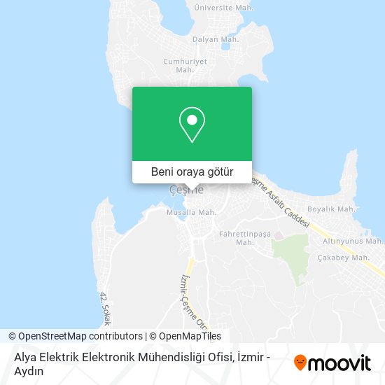 Alya Elektrik Elektronik Mühendisliği Ofisi harita