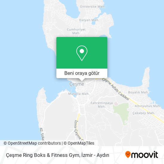 Çeşme Ring Boks & Fitness Gym nerede, otobüs ile nasıl gidilir?