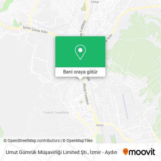 Umut Gümrük Müşavirliği Limited Şti. harita