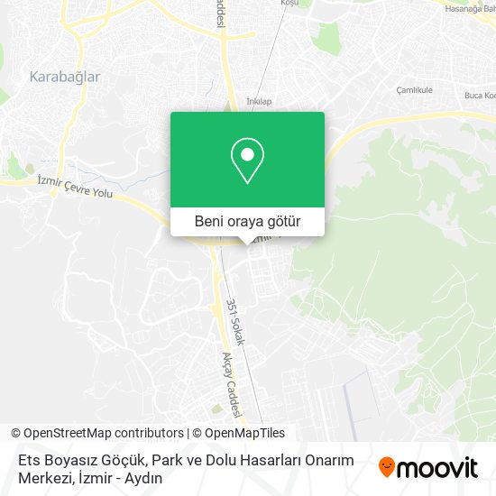 Ets Boyasız Göçük, Park ve Dolu Hasarları Onarım Merkezi harita