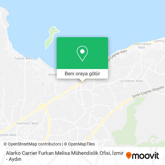Alarko Carrier Furkan Melisa Mühendislik Ofisi harita