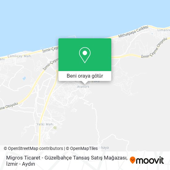 Migros Ticaret - Güzelbahçe Tansaş Satış Mağazası harita