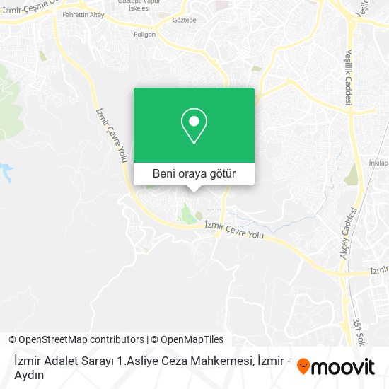 İzmir Adalet Sarayı 1.Asliye Ceza Mahkemesi harita