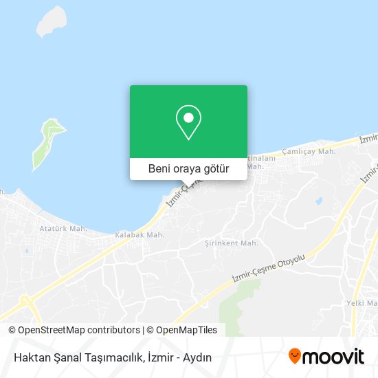 Haktan Şanal Taşımacılık harita