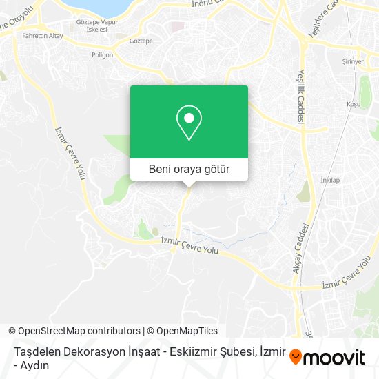 Taşdelen Dekorasyon İnşaat - Eskiizmir Şubesi harita