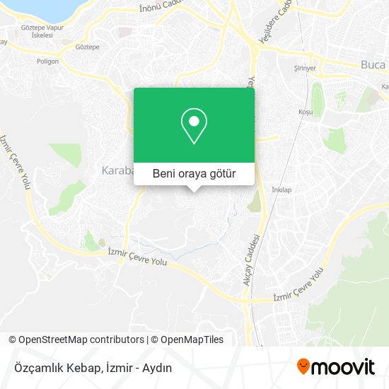 Özçamlık Kebap harita