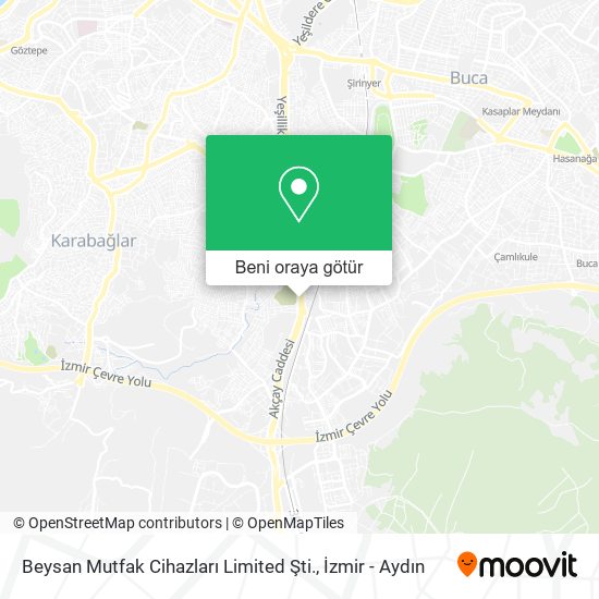 Beysan Mutfak Cihazları Limited Şti. harita