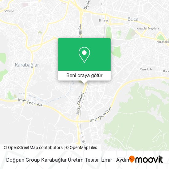 Doğpan Group Karabağlar Üretim Tesisi harita