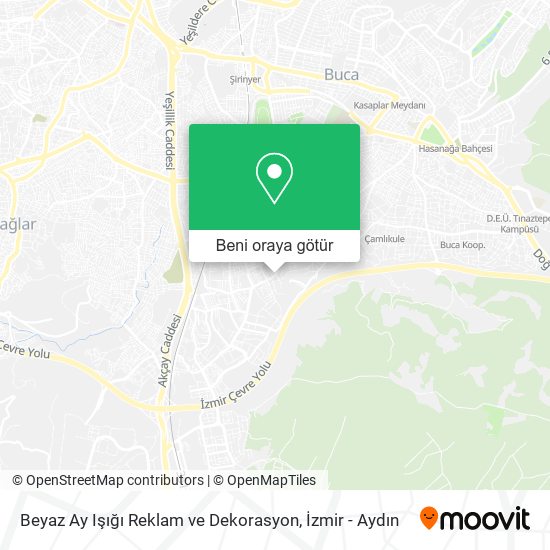 Beyaz Ay Işığı Reklam ve Dekorasyon harita