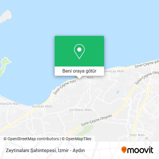 Zeytinalanı Şahintepesi harita
