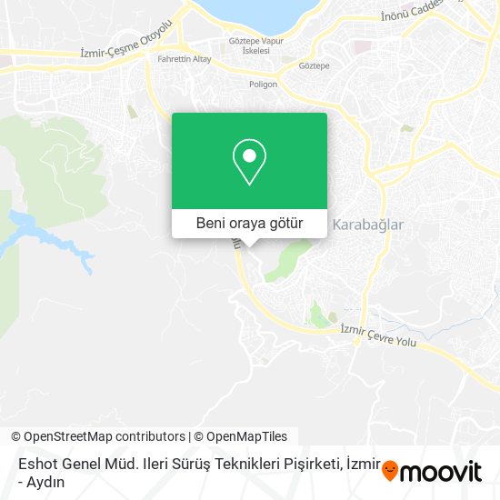 Eshot Genel Müd. Ileri Sürüş Teknikleri Pişirketi harita