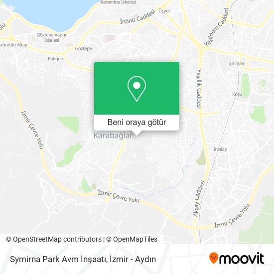 Symirna Park Avm İnşaatı harita