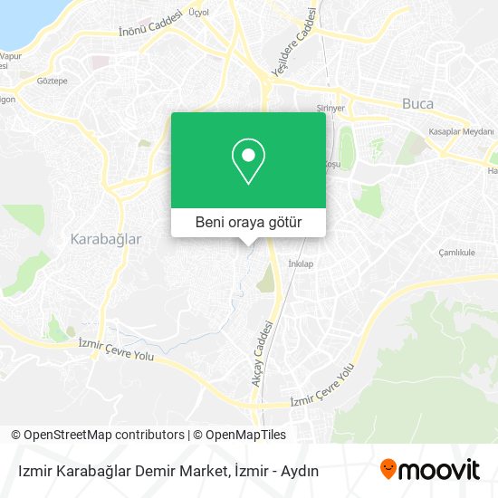 Izmir Karabağlar Demir Market harita