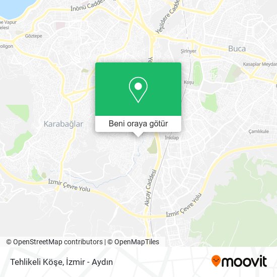 Tehlikeli Köşe harita