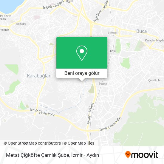 Metat Çiğköfte Çamlık Şube harita