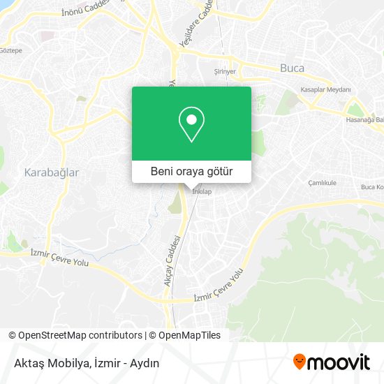 Aktaş Mobilya harita