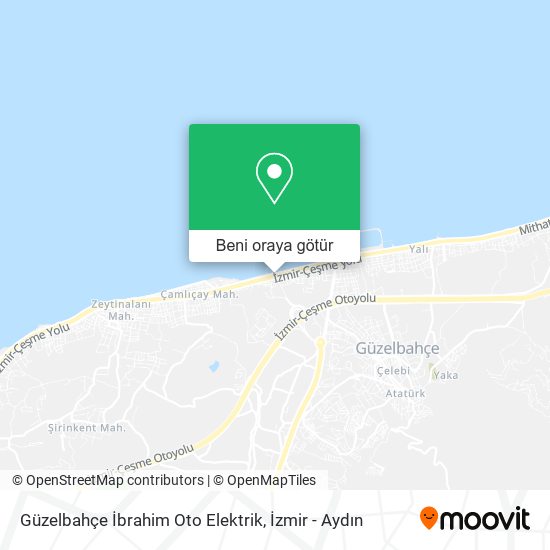Güzelbahçe İbrahim Oto Elektrik harita