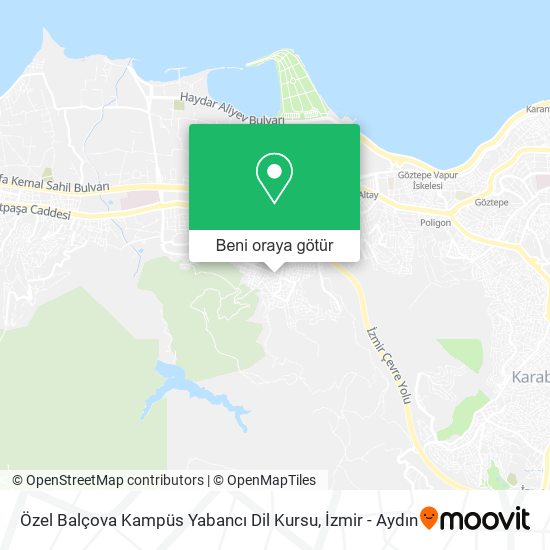 Özel Balçova Kampüs Yabancı Dil Kursu harita