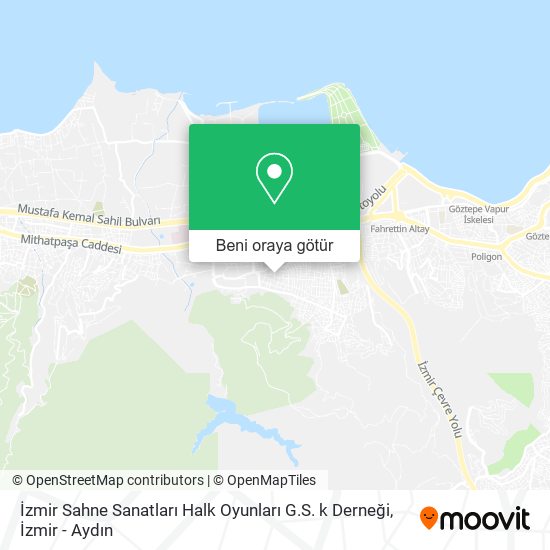 İzmir Sahne Sanatları Halk Oyunları G.S. k Derneği harita