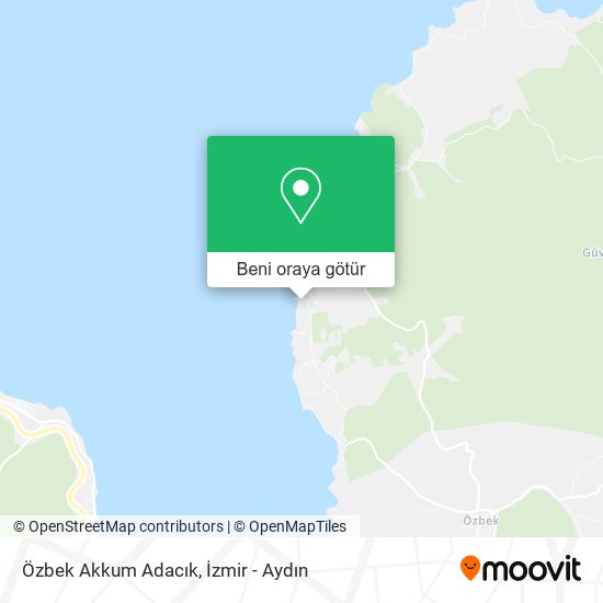 Özbek Akkum Adacık harita