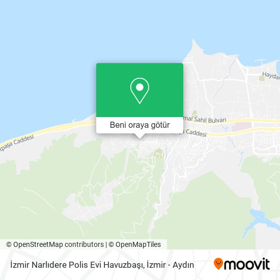 İzmir Narlıdere Polis Evi Havuzbaşı harita