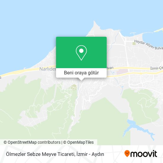 Ölmezler Sebze Meyve Ticareti harita