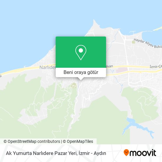 Ak Yumurta Narlıdere Pazar Yeri harita