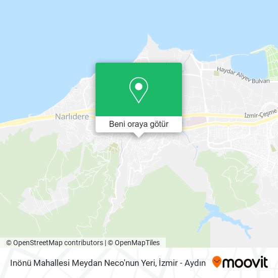 Inönü Mahallesi Meydan Neco'nun Yeri harita