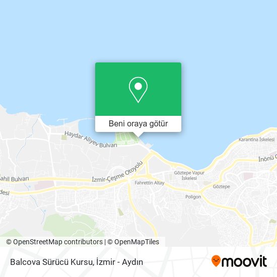 Balcova Sürücü Kursu harita