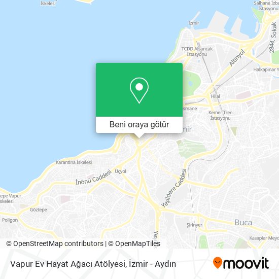 Vapur Ev Hayat Ağacı Atölyesi harita